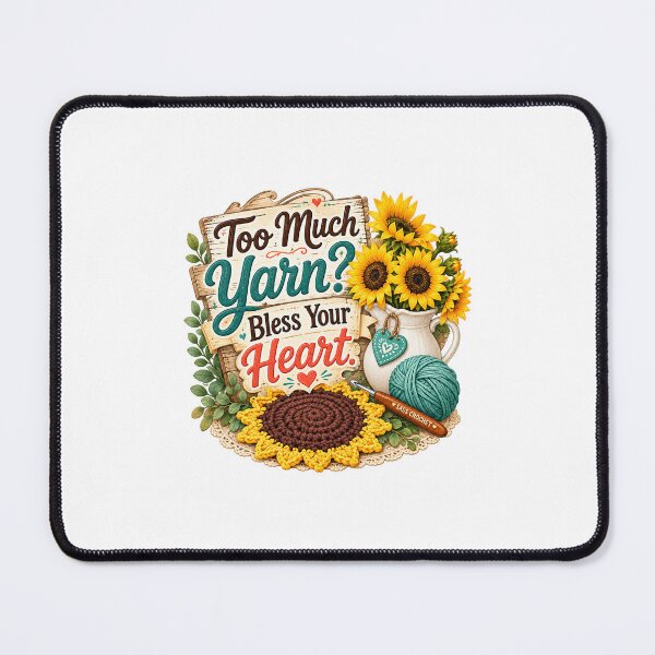 Item preview, Sunflower Too Much Yarn Bless Your Heart designed and sold by SASS-Crochet.