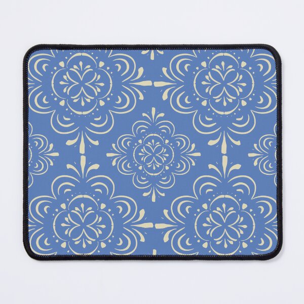 Item preview, Blue Folk Medallion designed and sold by Bewildered Duck.