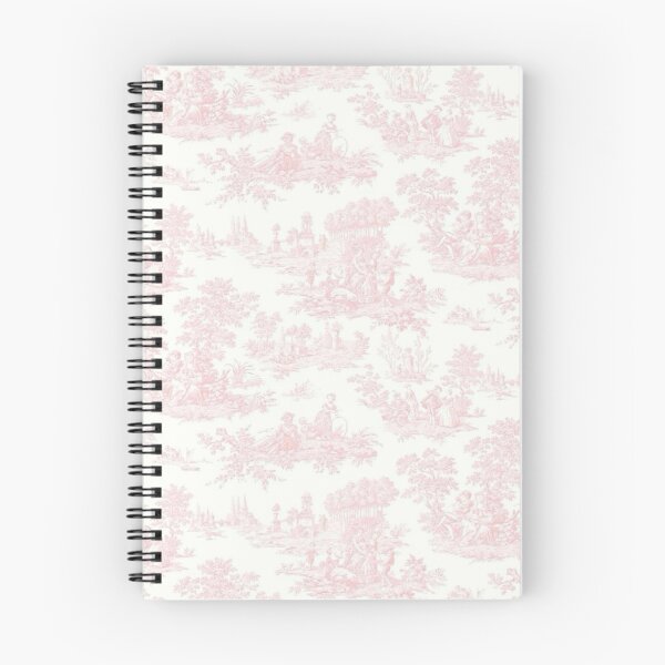 Item preview, Vintage Pink Toile de Jouy preppy pattern designed and sold by SimplebutSweet.