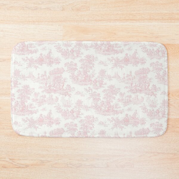 Item preview, Vintage Pink Toile de Jouy preppy pattern designed and sold by SimplebutSweet.
