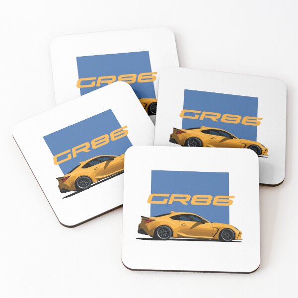Item preview, GR86 yellow illustration designed and sold by blackdogshop.