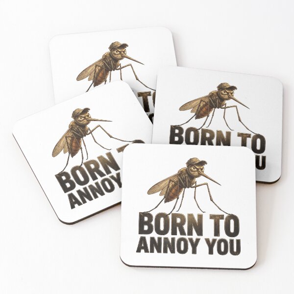 Item preview, Born to Annoy You Funny Mosquito Illustration designed and sold by Uglyandcute.