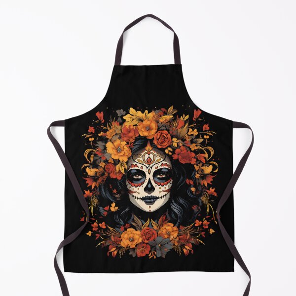 Item preview, Sugar Skull Catrina Day of the Dead Mexican Folk Floral Art designed and sold by FemmePrintHaven.