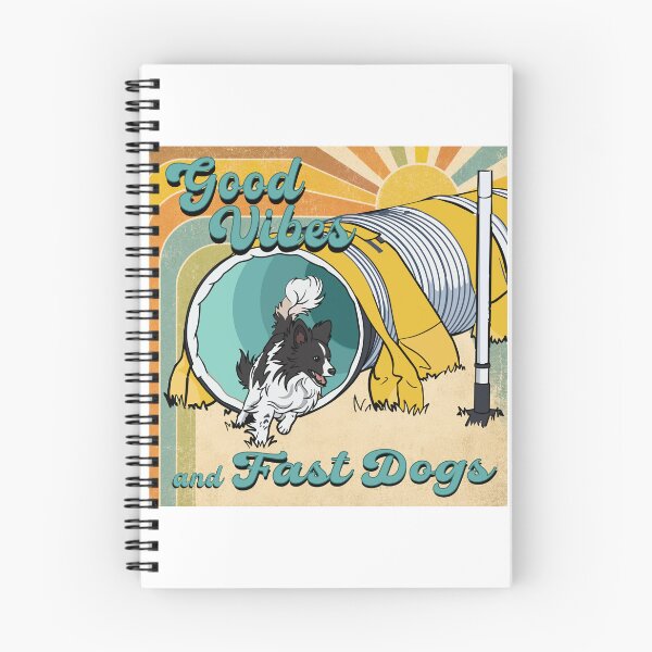 Item preview, Good Vibes and Fast Dogs - Retro Dog Agility designed and sold by Bluek9sDesign.