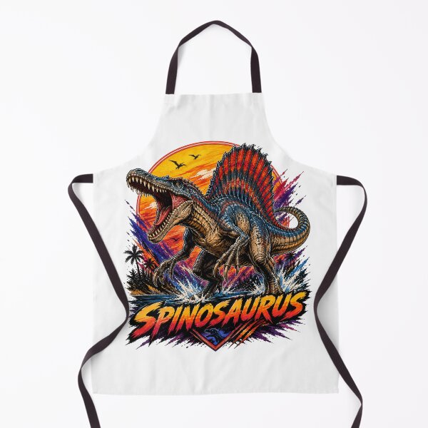 Item preview, Spinosaurus Retro Synthwave Aquatic Predator designed and sold by JonelleTshirts.