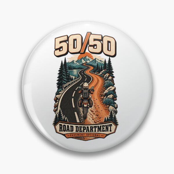 Item preview, 50 50 Road Department Dual Sport Motorcycle Design designed and sold by TorqueTheoryLab.