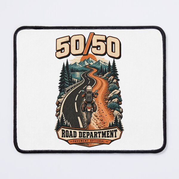 Item preview, 50 50 Road Department Dual Sport Motorcycle Design designed and sold by TorqueTheoryLab.