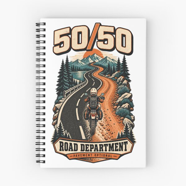 Item preview, 50 50 Road Department Dual Sport Motorcycle Design designed and sold by TorqueTheoryLab.