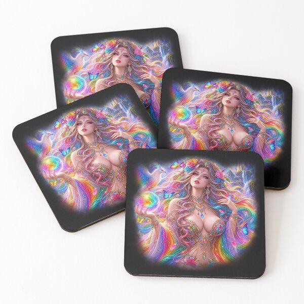 Item preview, Rainbow Enchantress – Goddess of Color and Magic designed and sold by TroviTutto.