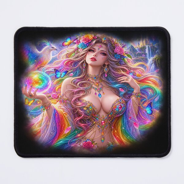 Item preview, Rainbow Enchantress – Goddess of Color and Magic designed and sold by TroviTutto.