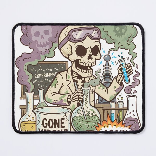 Item preview, Scientist Skeleton Science Lab Experiment Gone Wrong Again designed and sold by MisteryDesigner.