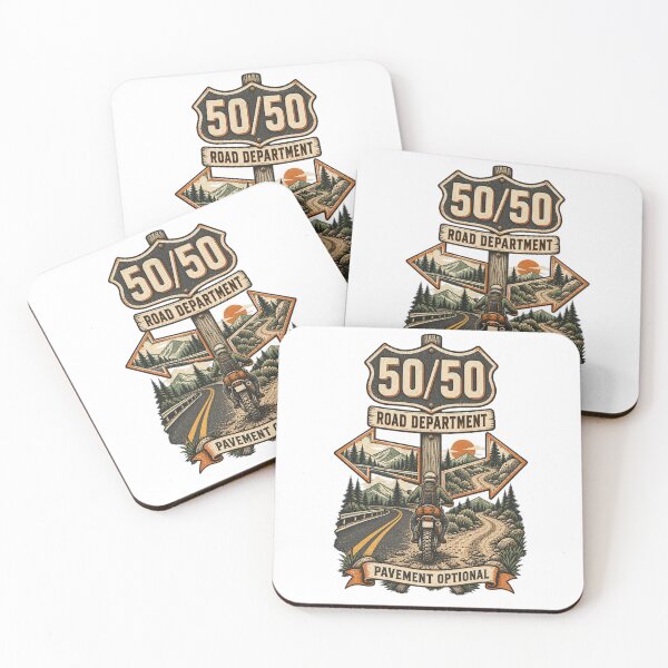 Item preview, 50 50 Road Department Adventure Route Design designed and sold by TorqueTheoryLab.