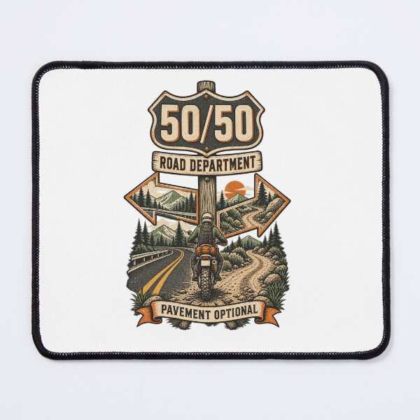 Item preview, 50 50 Road Department Adventure Route Design designed and sold by TorqueTheoryLab.