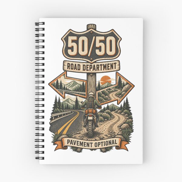 Item preview, 50 50 Road Department Adventure Route Design designed and sold by TorqueTheoryLab.