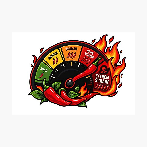 Item preview, Full Spice Ahead Chili Gauge designed and sold by ChiliWild.