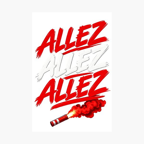 Item preview, Allez Allez Allez  Football Fan Reds Chant designed and sold by LavIsInTheAir.