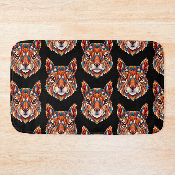 Item preview, ❌ Colorful Geometric Squirrel – Low Poly Animal Art for Forest & Nature Lovers designed and sold by Geometric Art..