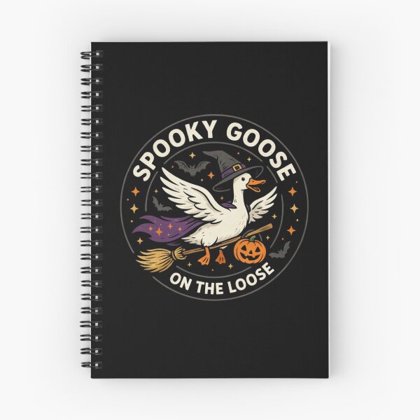 Item preview, Spooky Goose on the Loose Witch Broom Halloween  designed and sold by ZACK ART.