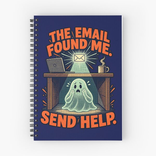 Item preview, The Email Found Me Send Help – Funny Office Humor Ghost designed and sold by SVox.
