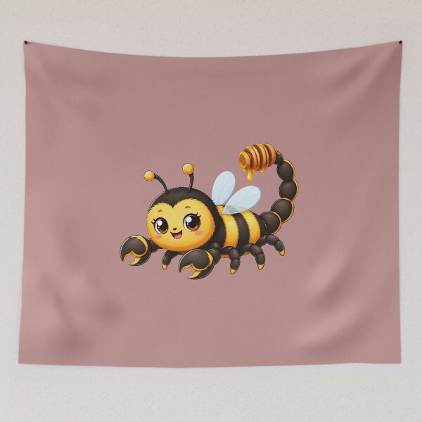 Item preview, Cute Bumblebee Scorpion Hybrid - Friendly Kawaii Bug designed and sold by Mementoo.