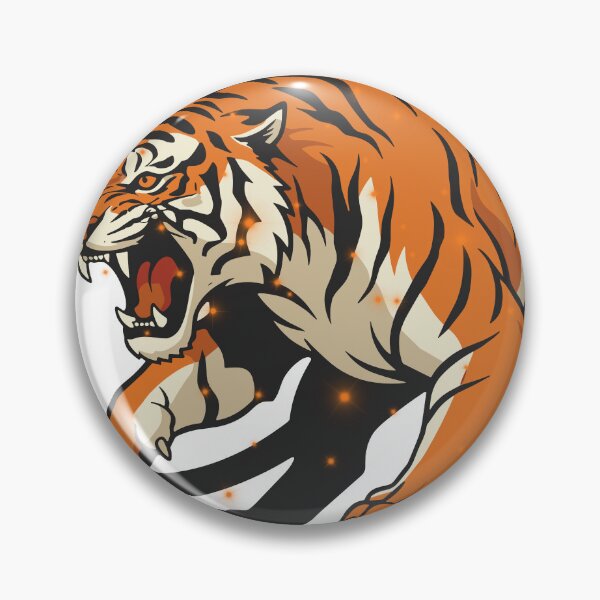 Artikelvorschau, Goldener Tiger brüllt entworfen und verkauft von LasonasDesigns.