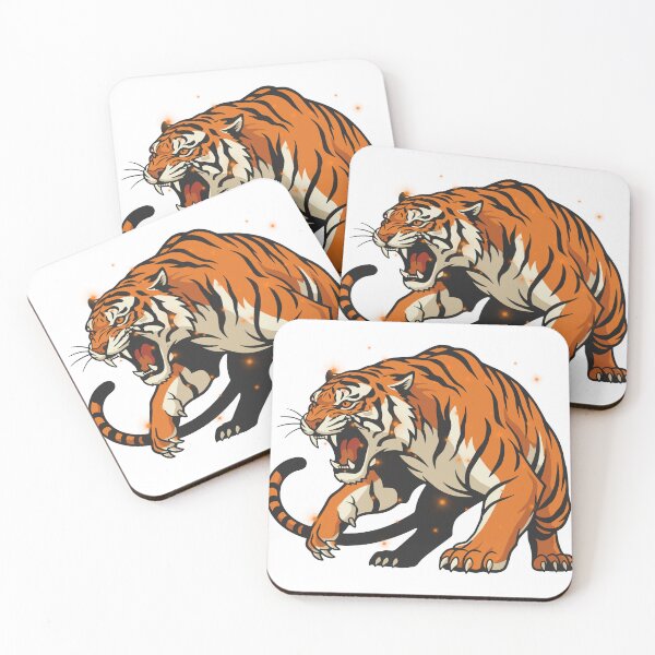 Item preview, Golden Tiger Roaring designed and sold by LasonasDesigns.