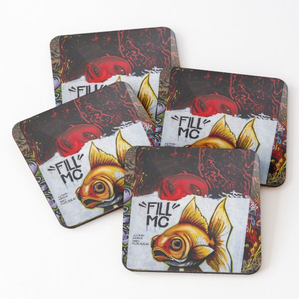 Item preview, Golden Fish Street Art in Vienna designed and sold by BadWolfStudios.