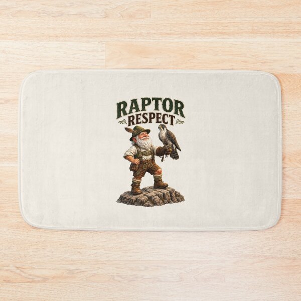 Item preview, Raptor Respect – Bavarian Falconer Gnome Wildlife Design designed and sold by Alpine-Ink.
