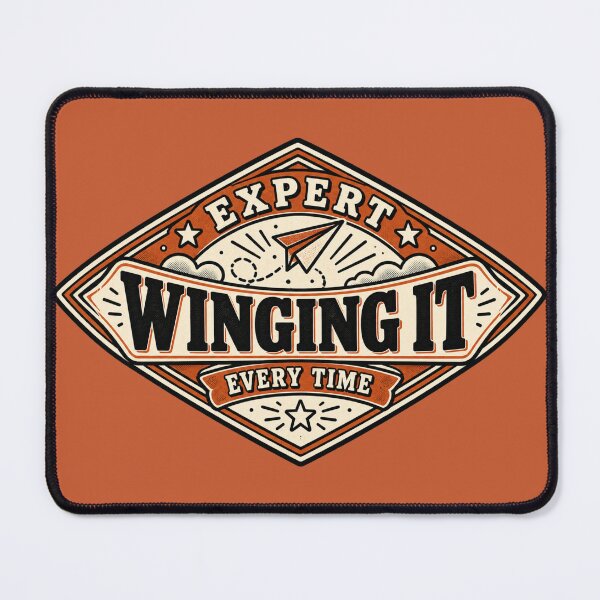 Item preview, Expert Winging It Vintage Paper Airplane Badge designed and sold by QCena.