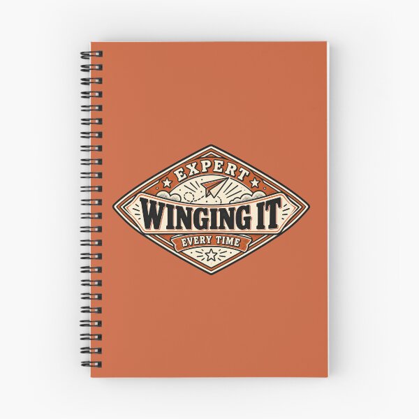 Item preview, Expert Winging It Vintage Paper Airplane Badge designed and sold by QCena.