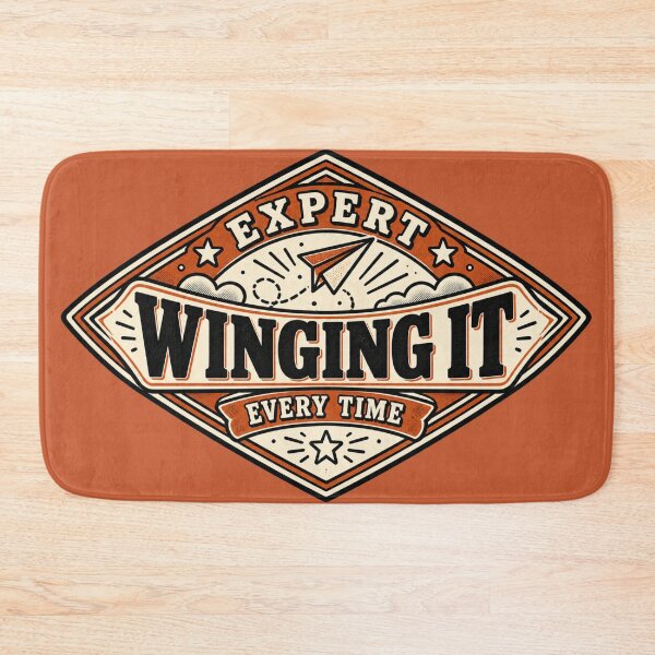 Item preview, Expert Winging It Vintage Paper Airplane Badge designed and sold by QCena.