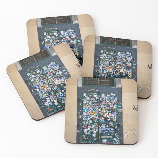 Item preview, Sticker-Covered Door in Vienna designed and sold by BadWolfStudios.