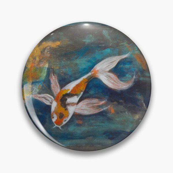 Item preview, Coy Carp artwork acrylic and Pastel designed and sold by BenitaJayne.