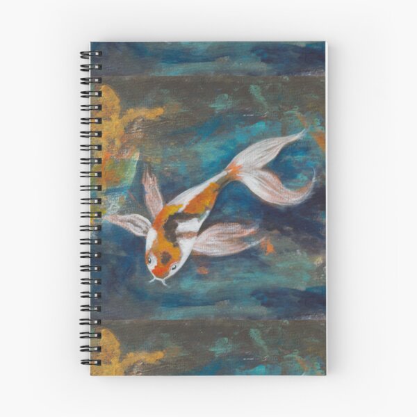 Item preview, Coy Carp artwork acrylic and Pastel designed and sold by BenitaJayne.