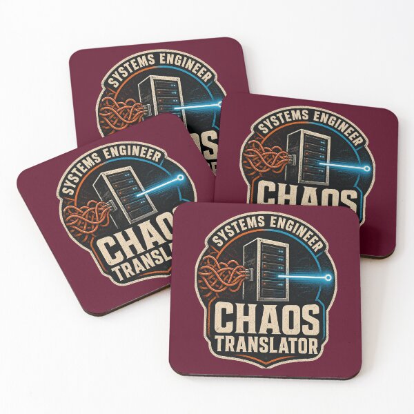 Item preview, Systems Engineer Chaos Translator – Funny IT & Sysadmin Retro Badge designed and sold by SVox.