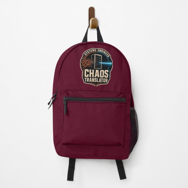 Item preview, Systems Engineer Chaos Translator – Funny IT & Sysadmin Retro Badge designed and sold by SVox.