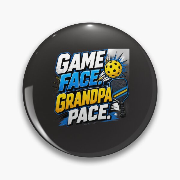Artikelvorschau, Spielgesicht. Opa Pace. – Pickleball-Geschenk entworfen und verkauft von GreyTee.