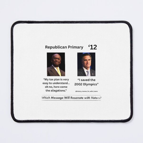 Item preview, Herman Cain vs Mitt Romney designed and sold by history-memes.