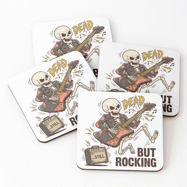 Item preview, Skeleton Playing Electric Guitar Dead Still But Rocking designed and sold by MisteryDesigner.