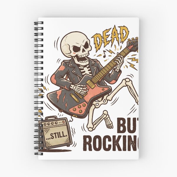 Item preview, Skeleton Playing Electric Guitar Dead Still But Rocking designed and sold by MisteryDesigner.