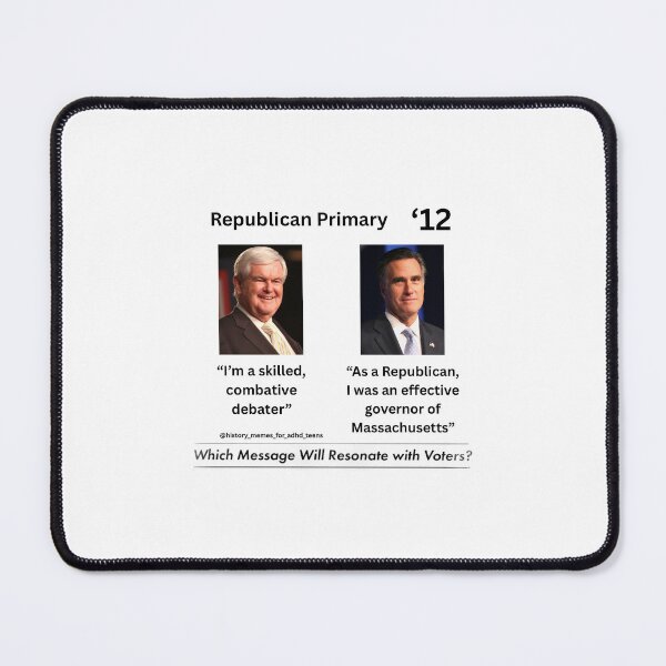 Item preview, Newt Gingrich vs Mitt Romney designed and sold by history-memes.