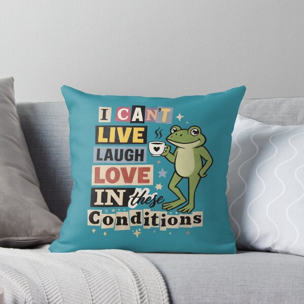 Artikelvorschau, Ich kann nicht bedingungslos leben, lachen und lieben (Frosch) entworfen und verkauft von sazuii.