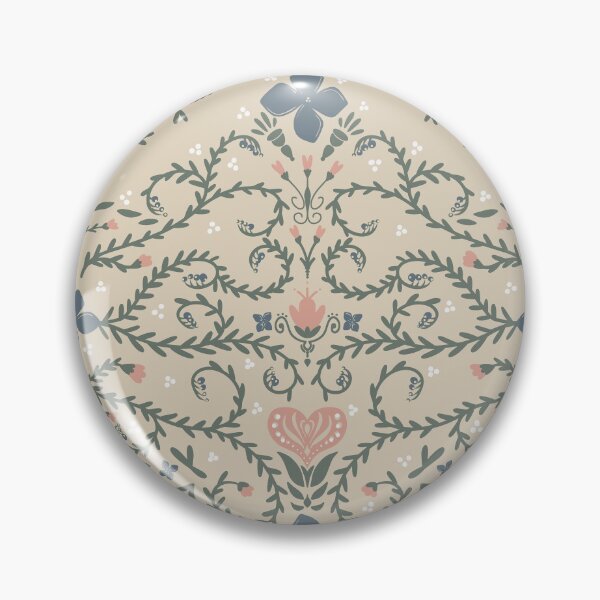 Item preview, Hydrangeas in Bloom - Damask Vines designed and sold by HumanariumArt.