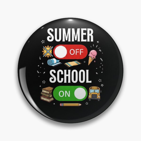 Item preview, Summer OFF School ON | Back to School Mode Switch designed and sold by UrbaneVibeCo.