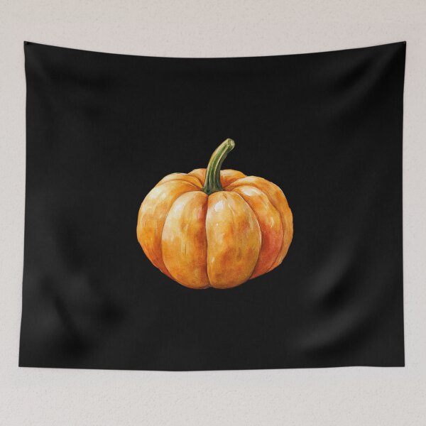 Item preview, Vibrant Pumpkin on Dark Background designed and sold by foundthenat.