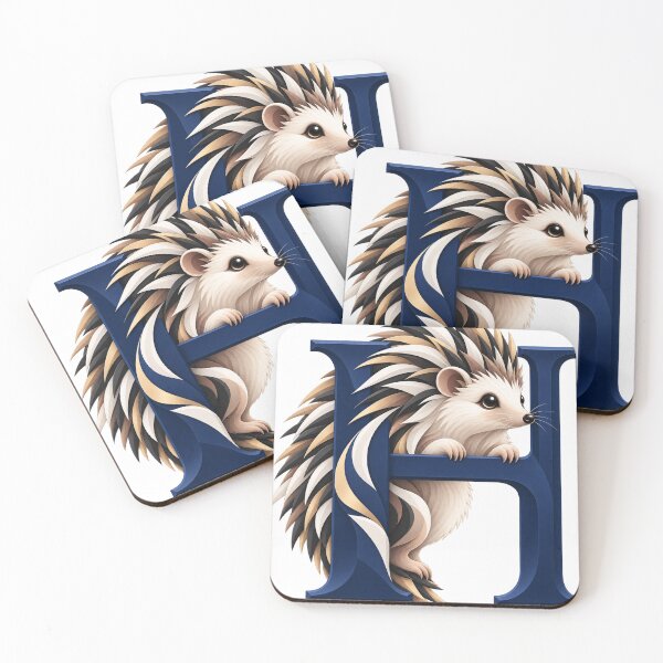 Item preview, Letter H Hedgehog Alphabet Art designed and sold by tmoca.