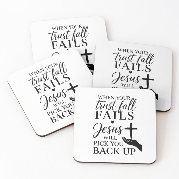 Item preview, trust fall jesus will pick you up  designed and sold by OCD_JESSICA.