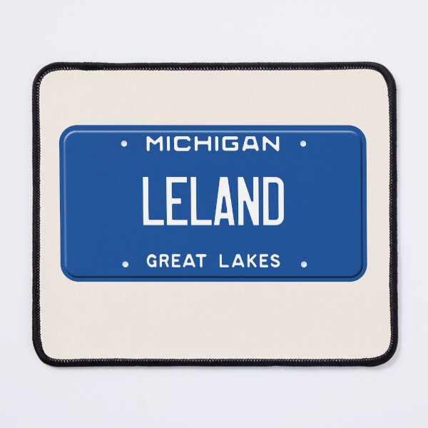 Item preview, Leland License Plate Michigan designed and sold by goodvibesgreatlakes.