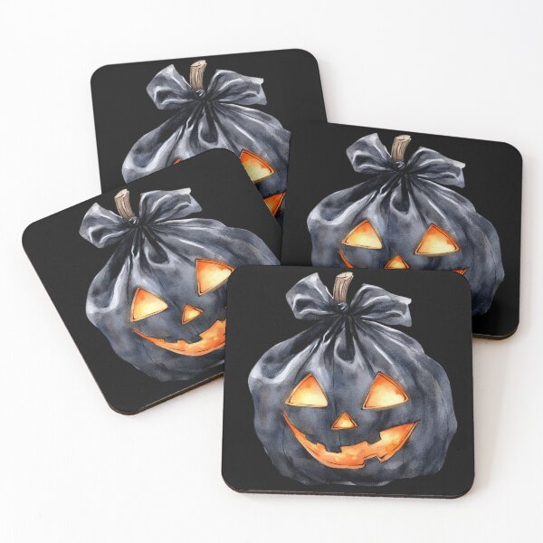 Item preview, Jack-o'-Lantern Trash Bag designed and sold by foundthenat.