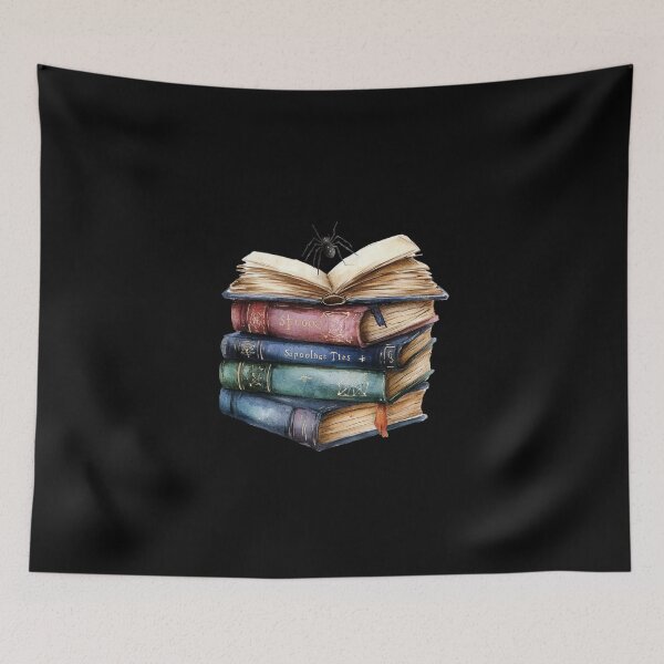 Item preview, Stack of Ancient Books with Spider designed and sold by foundthenat.